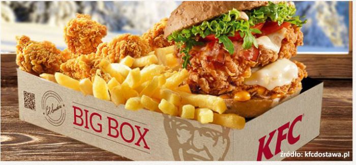 Podwójny grander cheeser Box KFC