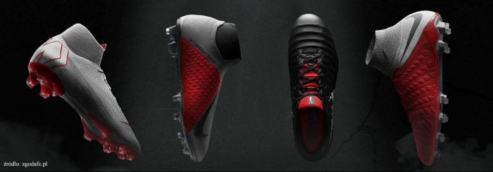 Dwie pary korków Nike biało-czerwono-czarne