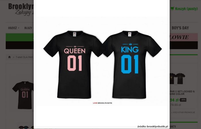 Koszulki Queen i King