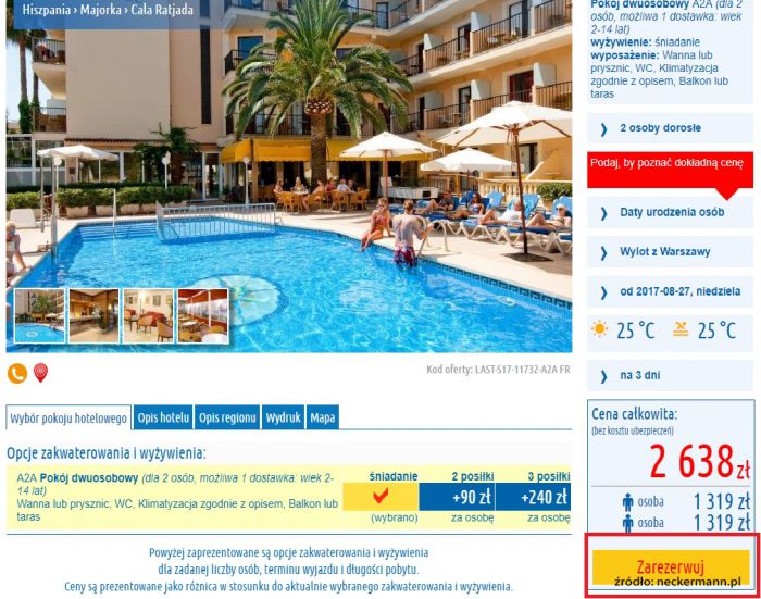 Rezerwacja hotelu na Majorce