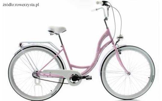 Różowy rower damski
